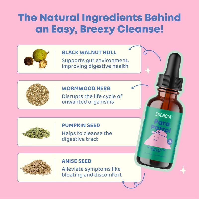 Esencia™ Limpiador intestinal líquido totalmente natural para niños 