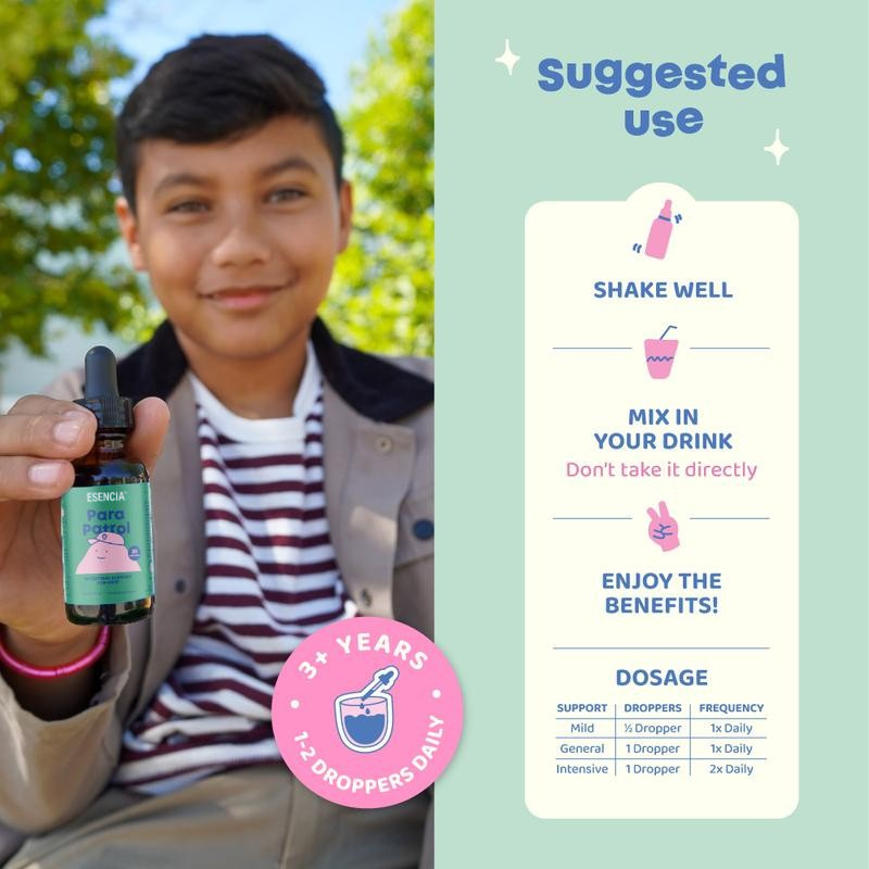 Esencia™ Limpiador intestinal líquido totalmente natural para niños 